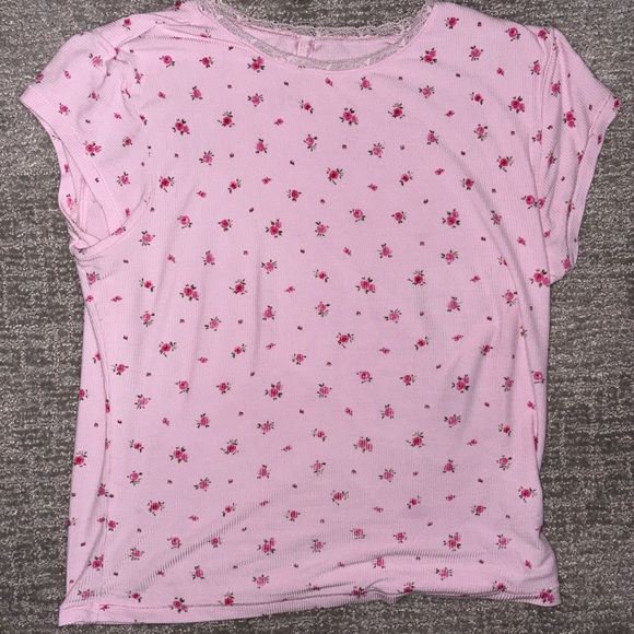 SKIMS CHERRY BLOSSOM ROSE PRINTED TOP AND BOTTOM SET - Picture 2 of 8